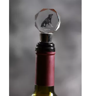 Jagdterrier - Bottle stopper, crystal wine stopper with photo, personalised gift for bartender by Art-Dog brand
