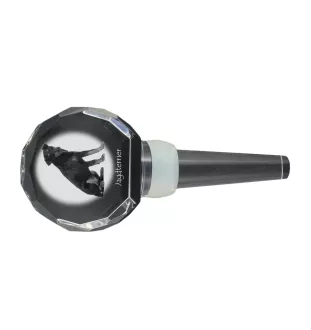 Jagdterrier - Crystal bottle stopper, unique wine stopper with photo, personalised gift for sommelier by Art-Dog brand