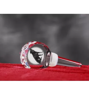 Jagdterrier - Crystal bottle stopper, unique wine stopper with photo, personalised gift for sommelier by Art-Dog brand