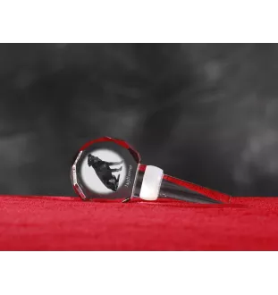 Niemiecki terier myśliwski grubszy stopper do wina z psem Art-Dog