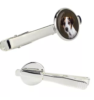 Jack Russell Terrier - pince à cravate dans une boîte, cravate élégante, bijoux personnalisés de la marque Art-Dog