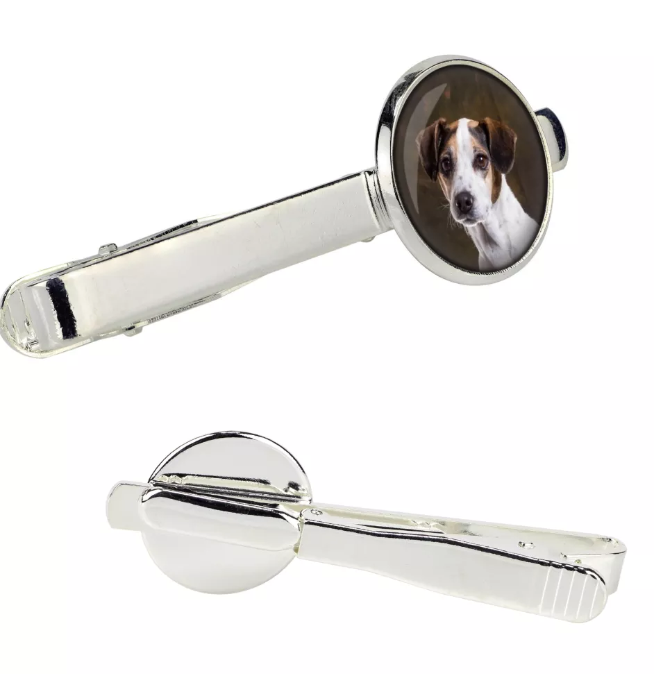 Jack Russell Terrier - Krawattennadel in der Box, stilvolle Krawatte, personalisierter Schmuck der Marke Art-Dog
