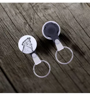 Jagdterrier - Schlüsselanhänger mit dem Bild eines Hundes, Anhänger mit dem eigenen Grafikdesign der Marke Art-Dog