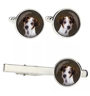 Jack Russell Terrier zestaw spinek w pudełku ze zdjęciem Art-Dog