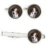 Jack Russell Terrier Ärmelknöpfe und Krawatte mit Ihrem Foto, Anzugaccessoire, Herrenschmuck der Marke Art-Dog