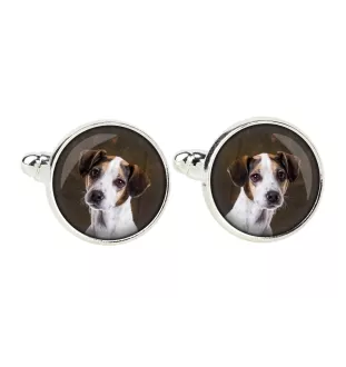 Jack Russell Terrier - Boutons de manchette et cravate avec votre photo, accessoire de costume, bijoux pour hommes de la marque Art-Dog.