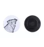 Chien d'arrêt - aimant avec un œil de chien, exceptionnellement léger, aimant puissant, produit fabriqué à la main par la marque Art-Dog