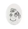Jack Russell Terrier - commemorative plaque with a photo of a dog, tombstone with a print, personalized oval plaque from the Art-Dog brand