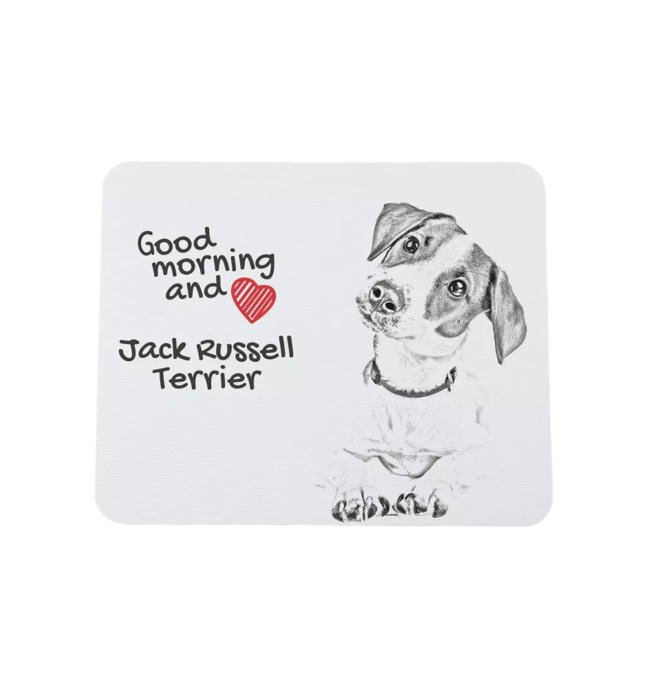 Jack Russell Terrier - mouse pad with print, personalized dog-themed mouse pad, unique gadget for an office worker by Art-Dog brand