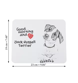 Jack Russell Terrier - mouse pad with print, personalized dog-themed mouse pad, unique gadget for an office worker by Art-Dog brand