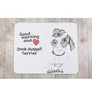Jack Russell Terrier - tapis de souris personnalisé avec impression, tapis de souris personnalisé avec chien, accessoire unique pour employé de bureau de la marque Art-Dog