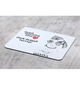 Jack Russell Terrier - mouse pad with print, personalized dog-themed mouse pad, unique gadget for an office worker by Art-Dog brand