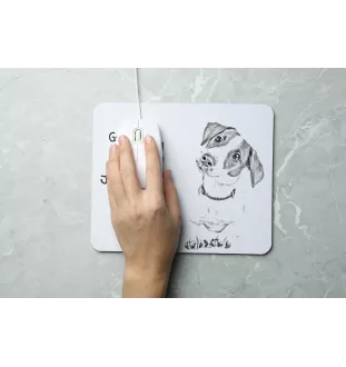 Jack Russell Terrier - Mauspad mit Druck, personalisiertes Mauspad mit Hund, einzigartiges Gadget für Büroangestellte von Art-Dog.