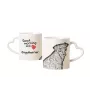 Jagdterrier - Tasse mit Hund, entzückende Tasse mit herzförmigem Henkel, universelles Geschenk der Marke Art-Dog