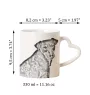 Jagdterrier - Tasse mit Hund, entzückende Tasse mit herzförmigem Henkel, universelles Geschenk der Marke Art-Dog