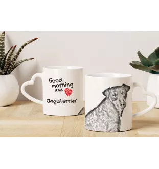 Chien d'arrêt - tasse avec chien, une tasse adorable avec une anse en forme de cœur, un cadeau universel de la marque Art-Dog