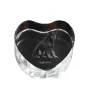 Jagdterrier - a photo of a dog in crystal, crystal heart, unique photo frame from the Art-Dog brand