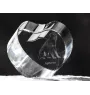 Jagdterrier - a photo of a dog in crystal, crystal heart, unique photo frame from the Art-Dog brand