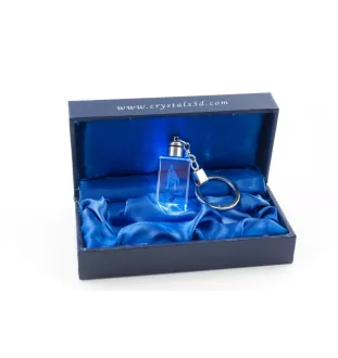 Jack Russell Terrier - Schlüsselanhänger aus Kristall mit Hundefoto, beleuchteter Schlüsselanhänger, einzigartiges Geschenk der Marke Art-Dog