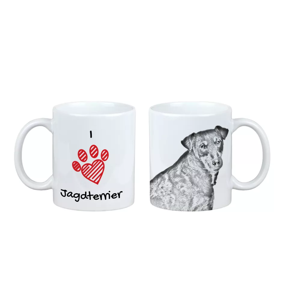 Jagdterrier - cup with a dog, cute cup with graphics, a gift with your photo from the Art-Dog brand
