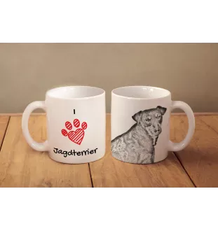Jagdterrier - cup with a dog, cute cup with graphics, a gift with your photo from the Art-Dog brand