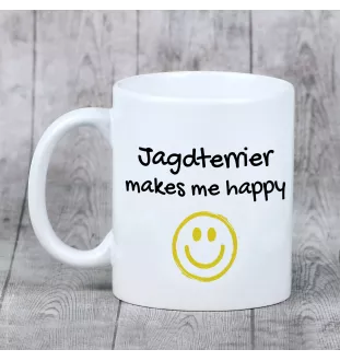 Jagdterrier - Tasse mit Hund, fröhliche Tasse für Hundeliebhaber, personalisiertes Geschenk der Marke Art-Dog