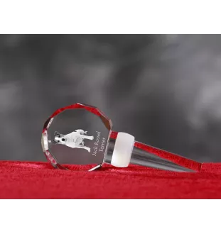 Jack Russell Terrier - Crystal bottle stopper, unique wine stopper with photo, personalised gift for sommelier by Art-Dog brand