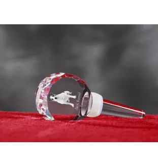 Jack Russell Terrier - Crystal bottle stopper, unique wine stopper with photo, personalised gift for sommelier by Art-Dog brand