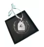 Japan-Spitz, Japanischer Spitz, Nihon Supittsu - Kristallkugel mit Foto, Hundebild im Kristall, personalisierter Christbaumschmuck von Art-Dog.