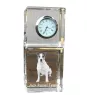 Jack Russell Terrier - montre en cristal avec photo, photo de chien dans un cristal, horloge de bureau personnalisée de la marque Art-Dog