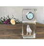 Jack Russell Terrier - crystal clock with a photo, a photo of a dog in crystal, personalized desk clock by Art-Dog brand