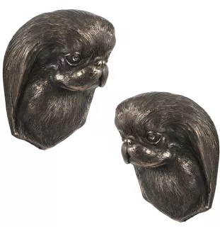 Épagneul japonais, Chin - Statue de chien, buste suspendu, décoration unique pour les amoureux des chiens par la marque Art-Dog