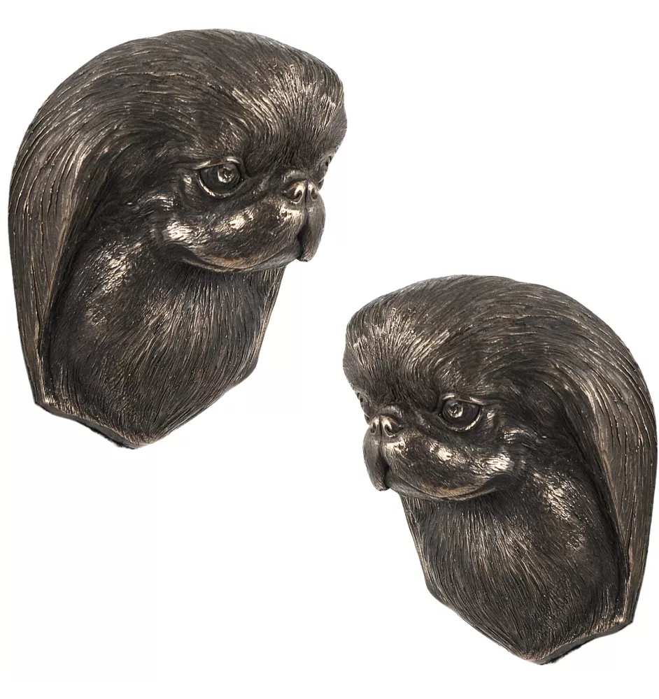 Épagneul japonais, Chin - Statue de chien, buste suspendu, décoration unique pour les amoureux des chiens par la marque Art-Dog