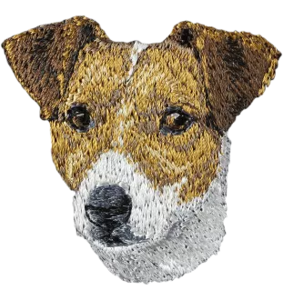 Jack Russell Terrier - Hund geformtes Aufnäher, besticktes Patch, einzigartiges Dekor für den Rucksack der Marke Art-Dog