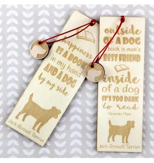 Jack Russell Terrier - Lesezeichen mit Hund, personalisiertes Lesezeichen, Hundeaccessoire für Leser der Marke Art-Dog