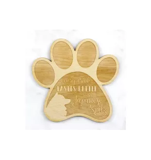 Spitz japonais - Sous-verre mug, sous-verre gravé avec chien, cadeau pour amoureux des chiens par la marque Art-Dog