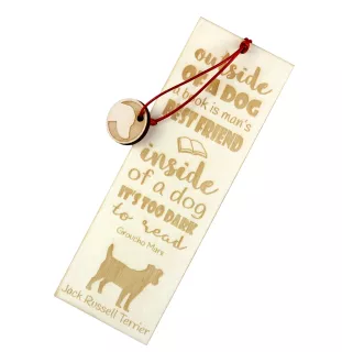 Jack Russell Terrier - dog bookmark, personalized bookmark, gift for bookworm from Art-Dog brand