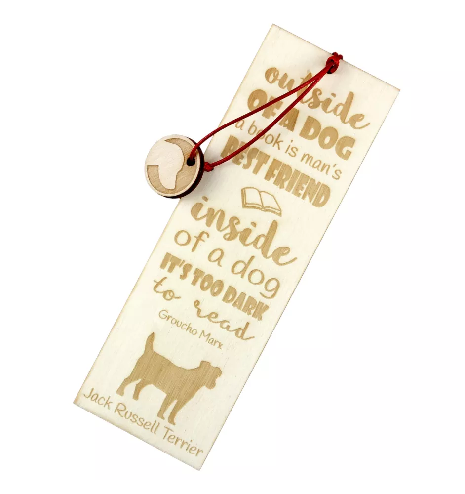 Jack Russell Terrier - dog bookmark, personalized bookmark, gift for bookworm from Art-Dog brand