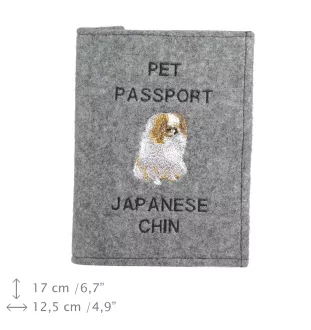 Chin japoński etui na paszport Art-Dog