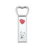 Japanese Spitz, Nihon Supittsu - bottle opener with a dog, personalized fridge opener, unique gift for a man by Art-Dog brand