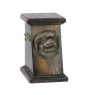 Japanese Chin, Japanese Spaniel - urn for dog ashes, elegant urn with a statue, commemorative urn with a bust of a dog by Art-Dog brand