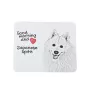 Japanese Spitz, Nihon Supittsu - mouse pad with print, personalized dog-themed mouse pad, unique gadget for an office worker by Art-Dog brand