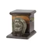 Japanese Chin, Japanese Spaniel - urn for dog ashes with a statuette, elegant urn for a dog, unique urn with a bust of a dog by Art-Dog brand