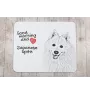 Japan-Spitz, Japanischer Spitz, Nihon Supittsu - Mauspad mit Druck, personalisiertes Mauspad mit Hund, einzigartiges Gadget für Büroangestellte von Art-Dog.
