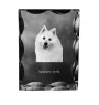 Japan-Spitz, Japanischer Spitz, Nihon Supittsu - Kristall mit einem Hundebild, Glasstatuette mit einem Bild, einzigartiger Bilderrahmen der Marke Art-Dog