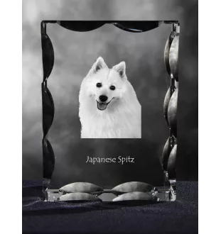 Szpic japoński ramka kryształowa z psem Art-Dog
