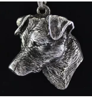 Jack Russell Terrier - un collier avec un chien, un pendentif de chien sur une chaîne en argent, un bijou unique de la marque Art-Dog