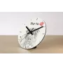 Japan-Spitz, Japanischer Spitz, Nihon Supittsu - Wanduhr mit Hund, Regal Uhr mit Druck, personalisierte Hausdekoration von Art-Dog.