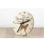 Jack Russell Terrier - horloge avec chien, horloge en bois, horloge murale pour les amoureux des chiens, horloge de bureau et étagère, Art-Dog
