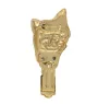 Japanese Chin, Japanese Spaniel - brooch with a clip, gold-plated holder for a race number, elegant dog show pin from Art-Dog brand